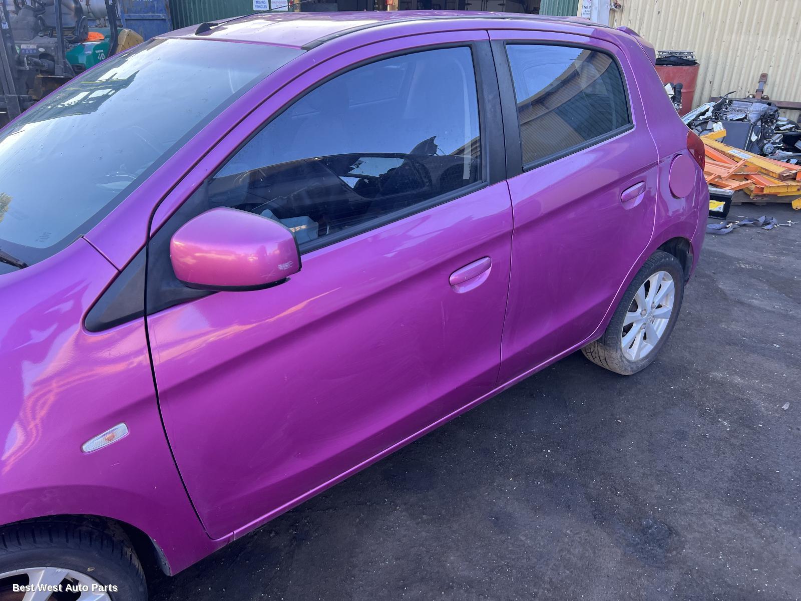 2013 MITSUBISHI MIRAGE Left Rear Door Window