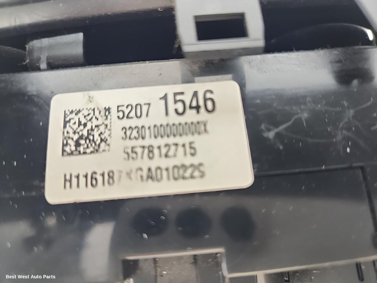 2017 HOLDEN COLORADO Heater/Ac Controls