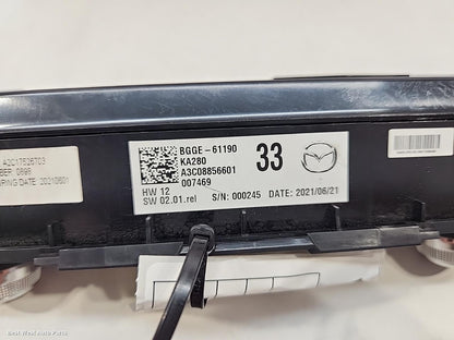 2021 MAZDA 3 Heater/Ac Controls
