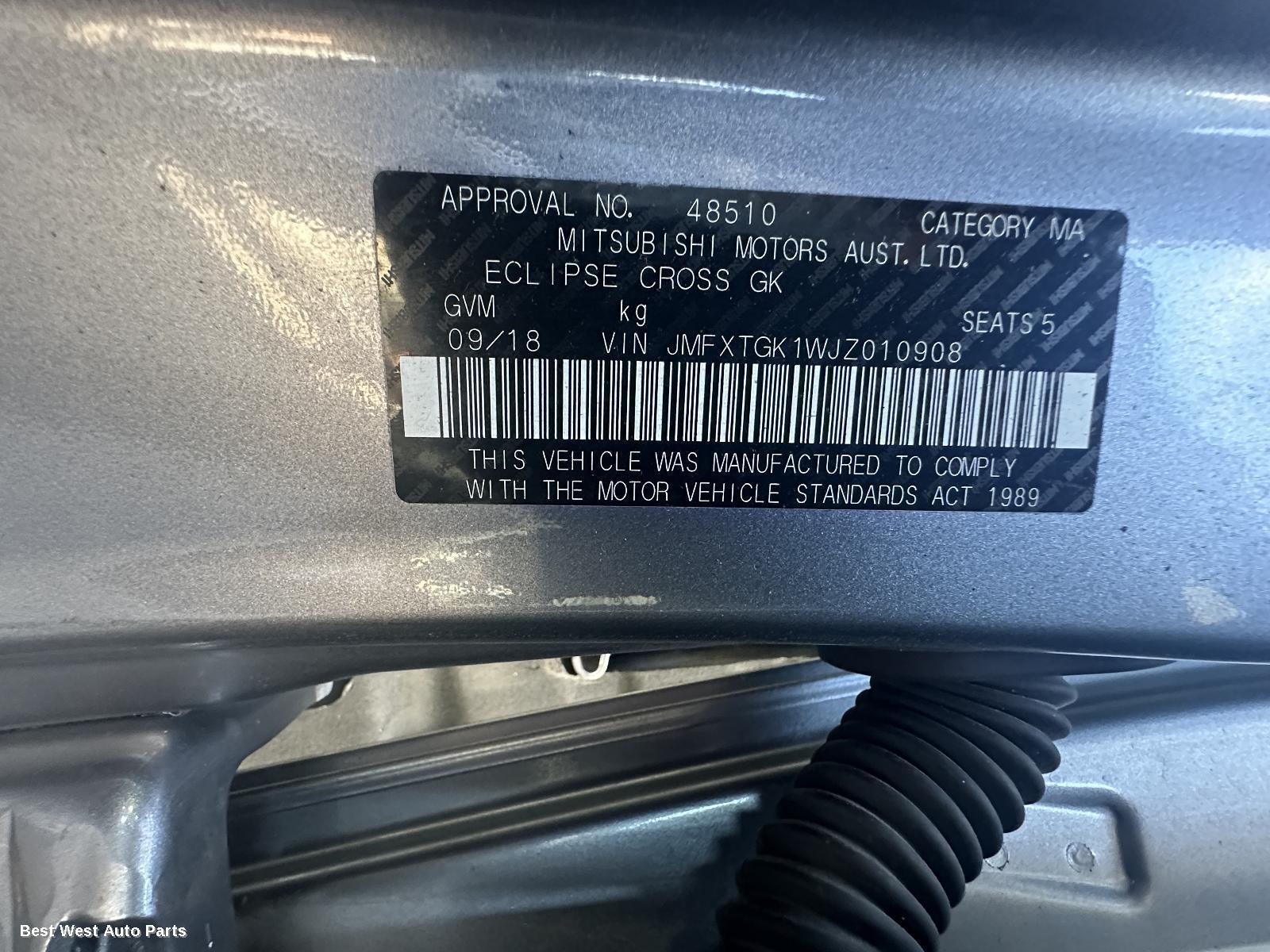2019 MITSUBISHI ECLIPSE CROSS REVERSE_CAMERA