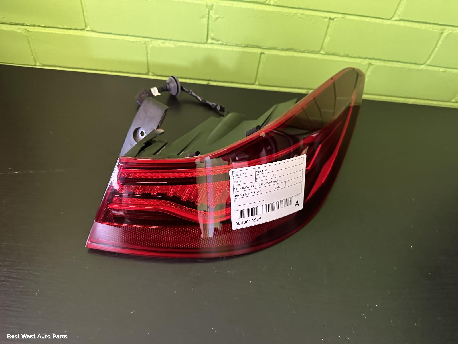 2023 KIA CERATO Right Taillight