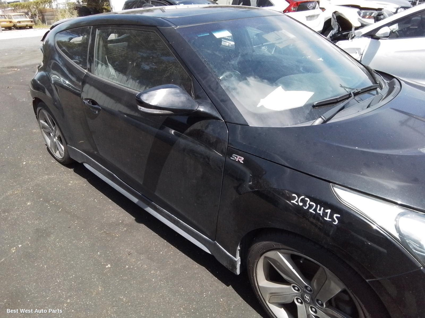 2014 HYUNDAI VELOSTER Right Front Door Window