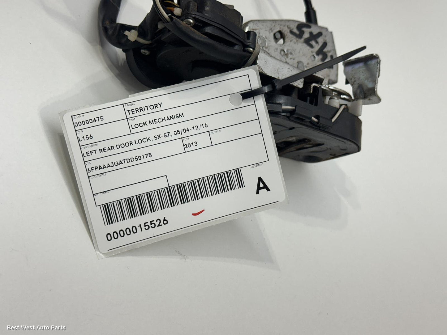 2013 FORD TERRITORY Door/Boot/Gate Lock