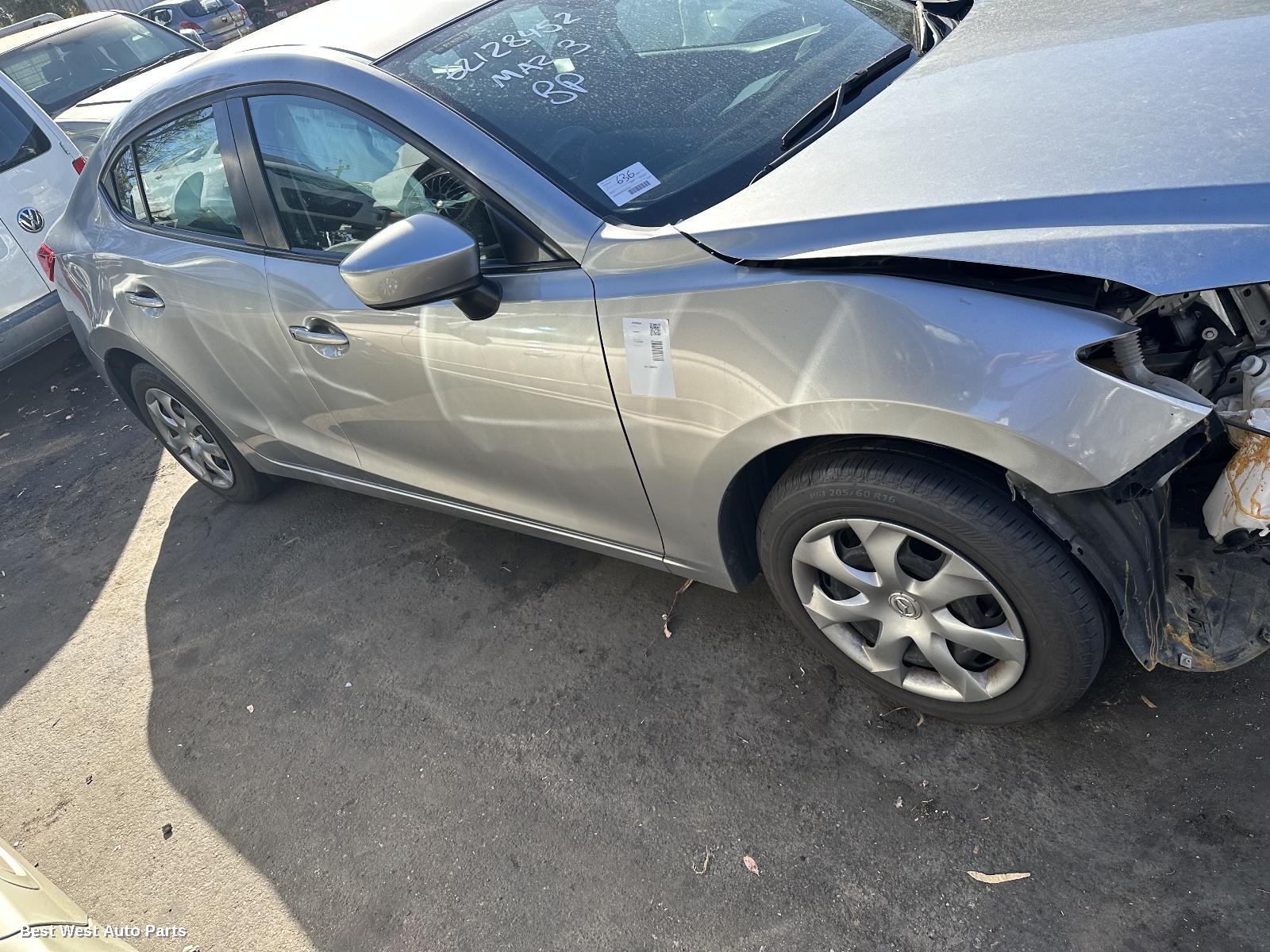 2014 MAZDA 3 Right Rear Wnd Reg/Motor