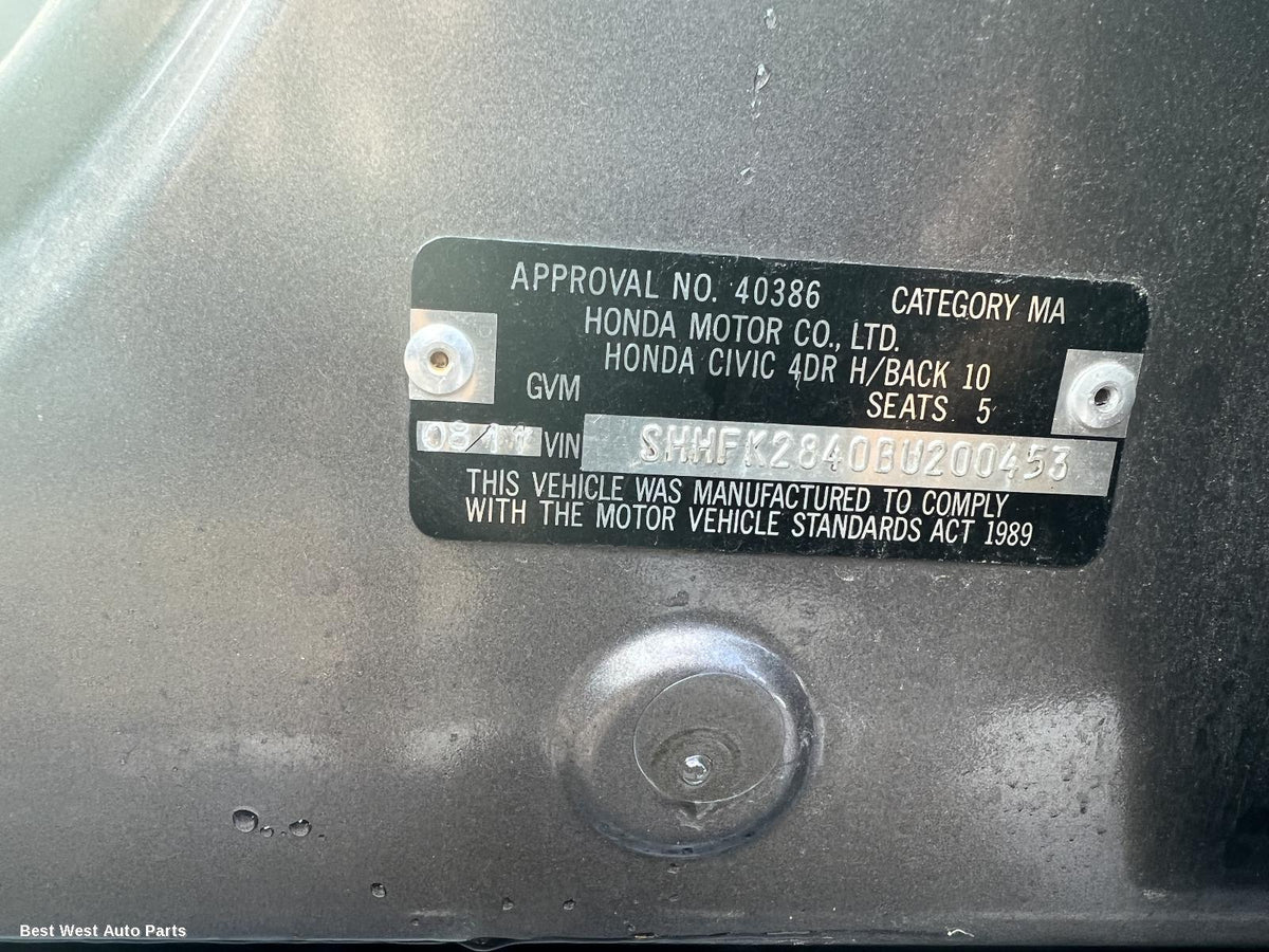 2011 HONDA CIVIC Pwr Dr Wind Switch