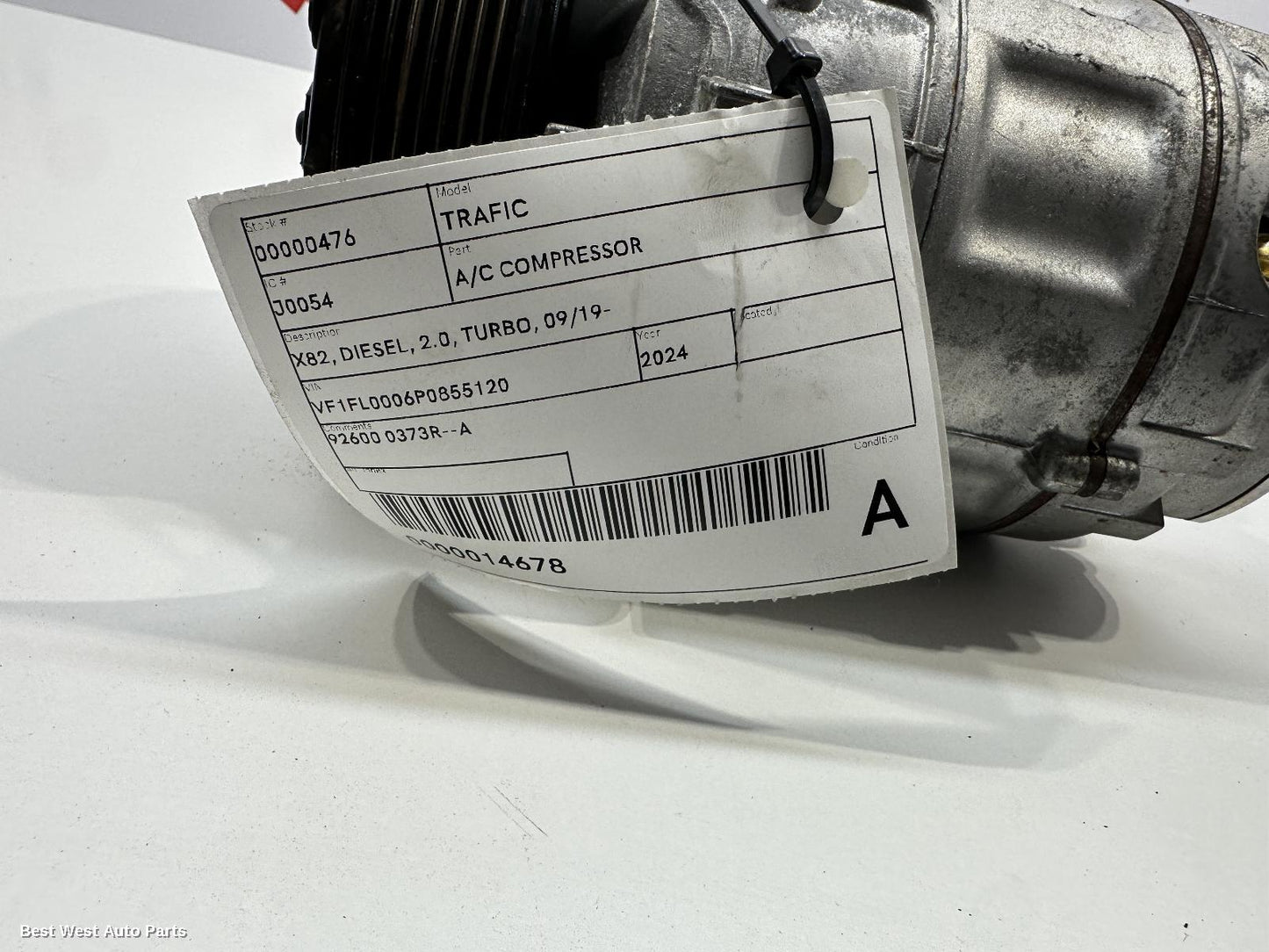 2024 RENAULT TRAFIC A/C Compressor