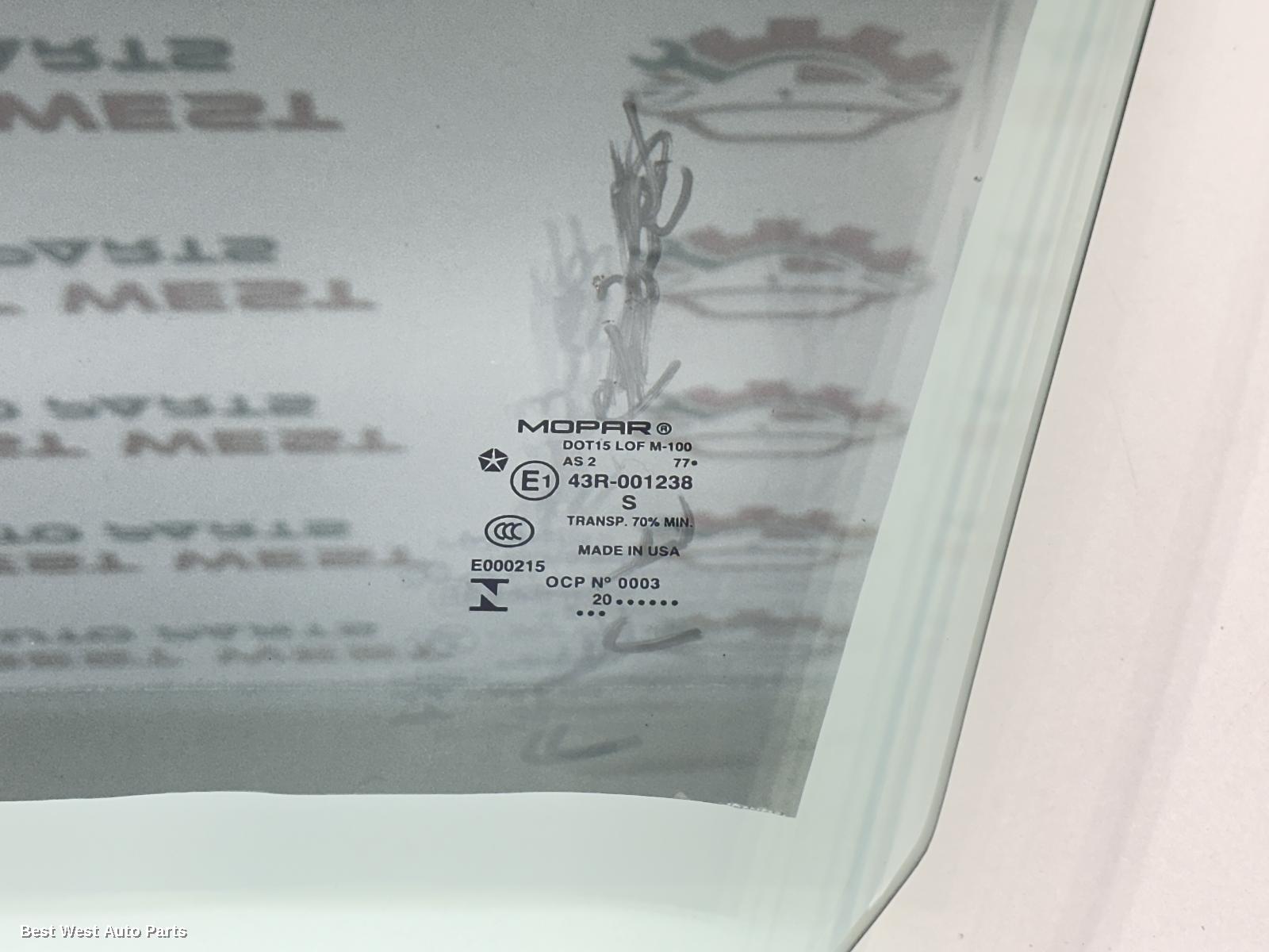 2014 JEEP CHEROKEE Left Front Door Window
