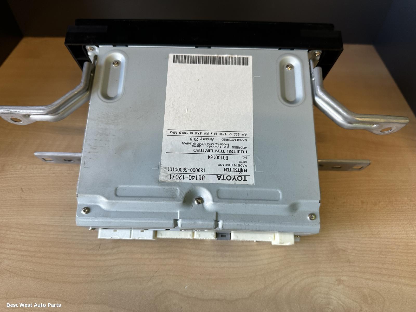 2016 TOYOTA COROLLA Radio/Cd/Dvd/Sat/Tv