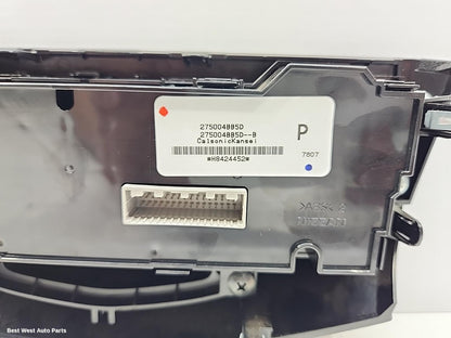 2018 NISSAN XTRAIL Heater/Ac Controls