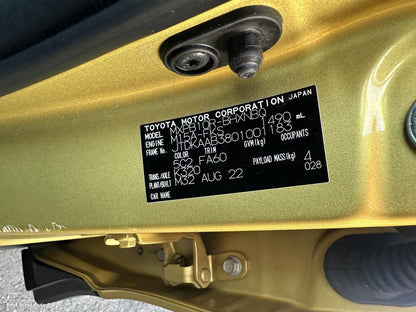 2021 TOYOTA YARIS CROSS Door Handle