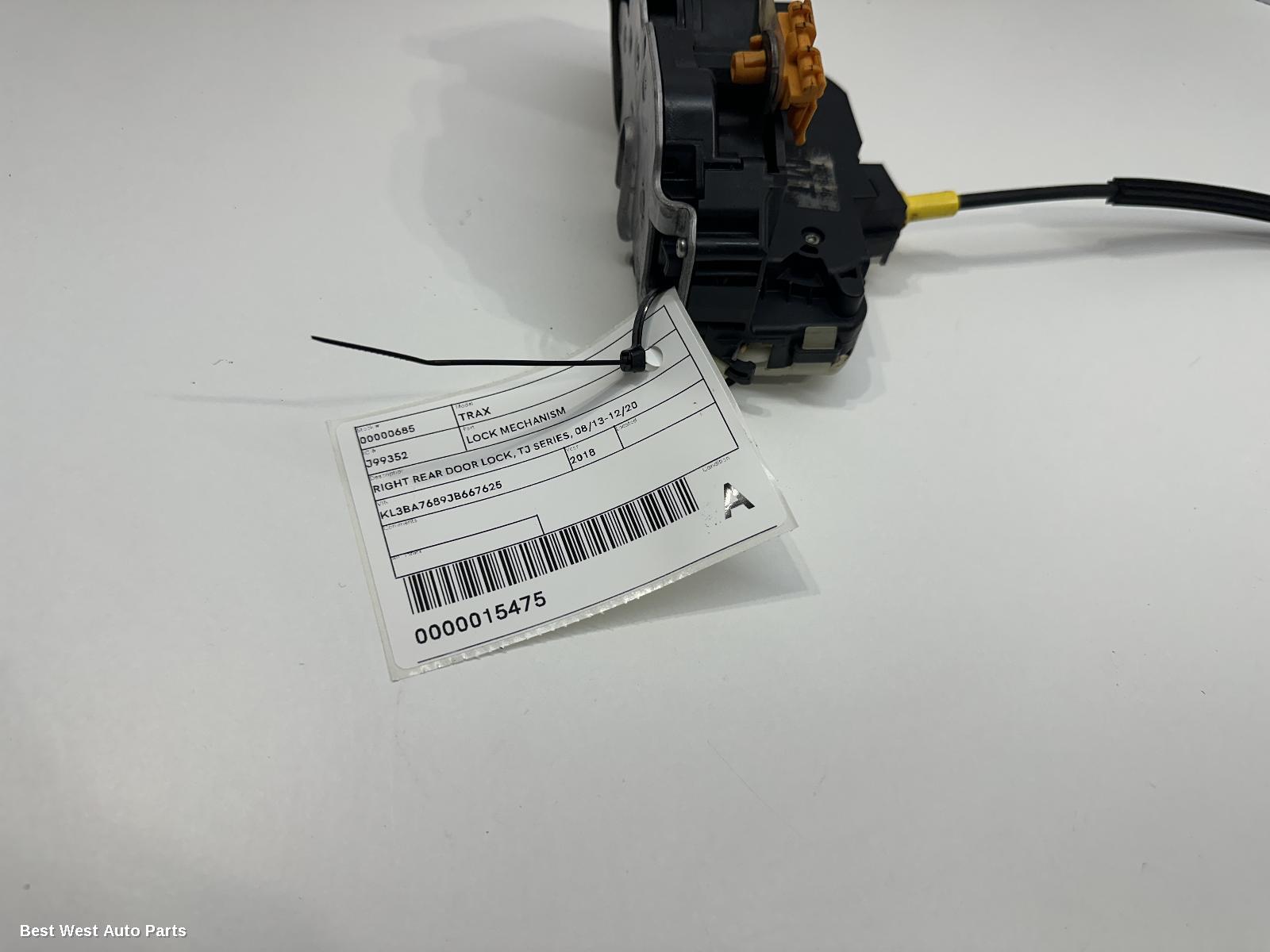 2018 HOLDEN TRAX Door/Boot/Gate Lock