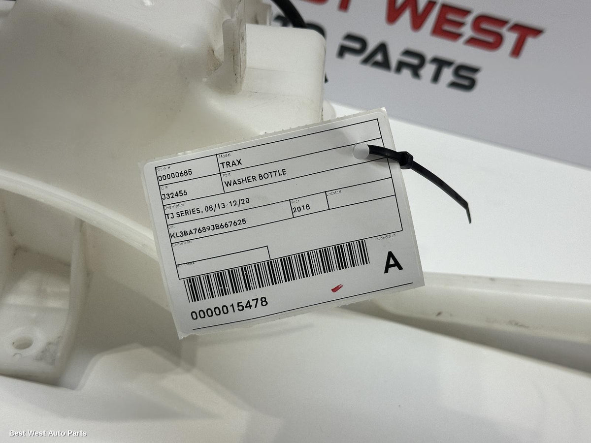 2018 HOLDEN TRAX Washer Bottle