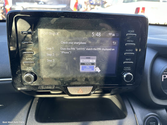 2024 TOYOTA YARIS CROSS Radio/Cd/Dvd/Sat/Tv