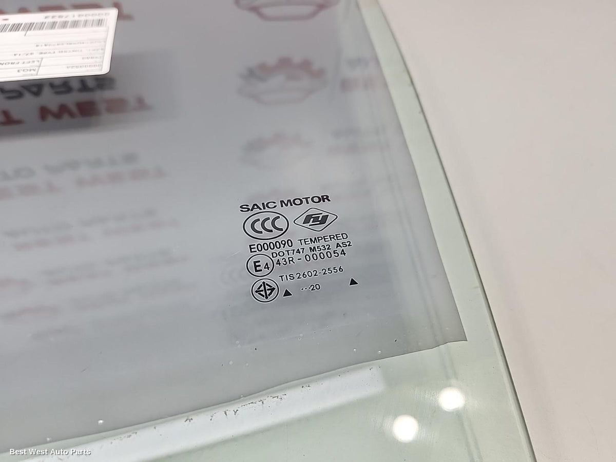 2020 MG MG3 Left Front Door Window