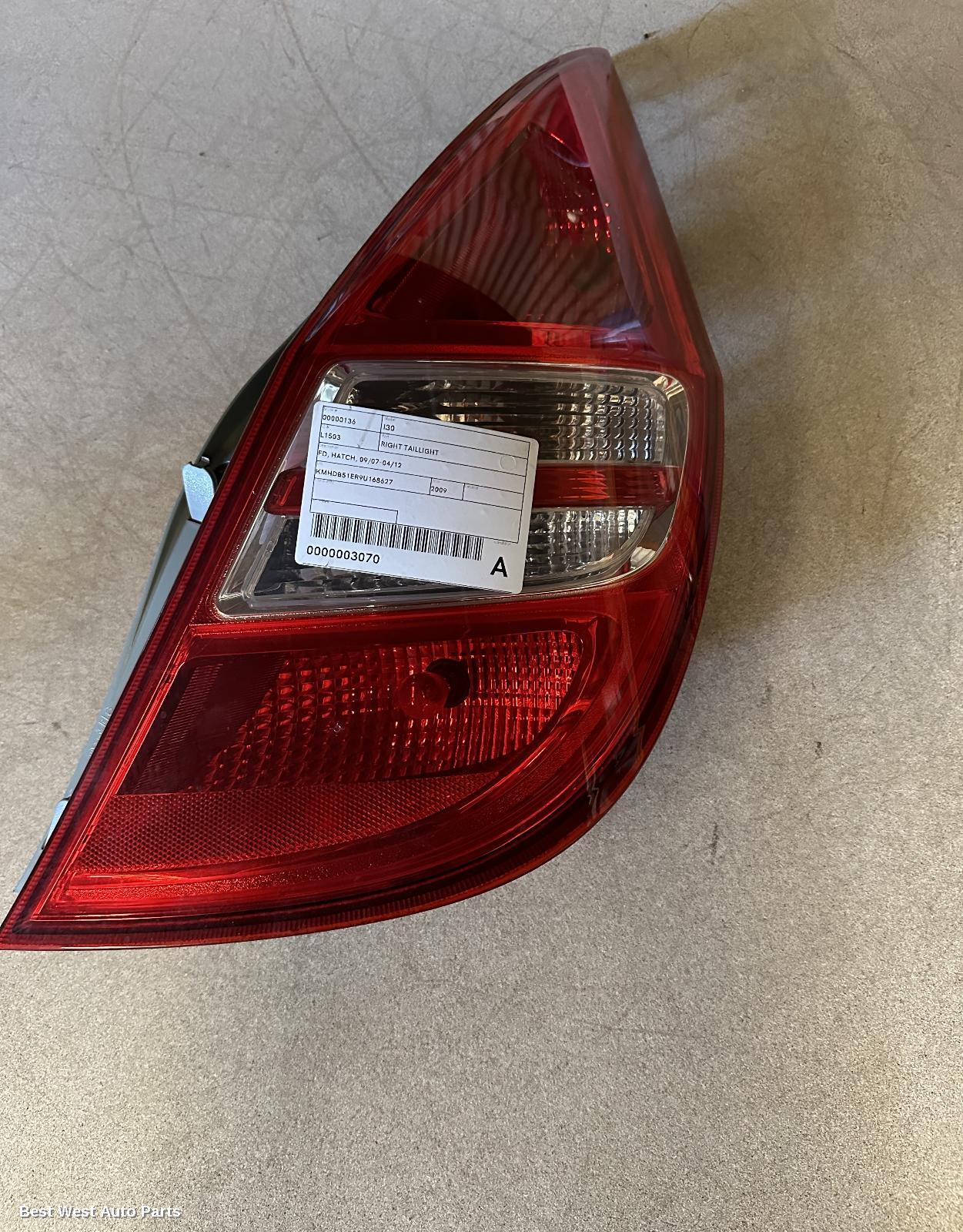 2009 HYUNDAI I30 Right Taillight