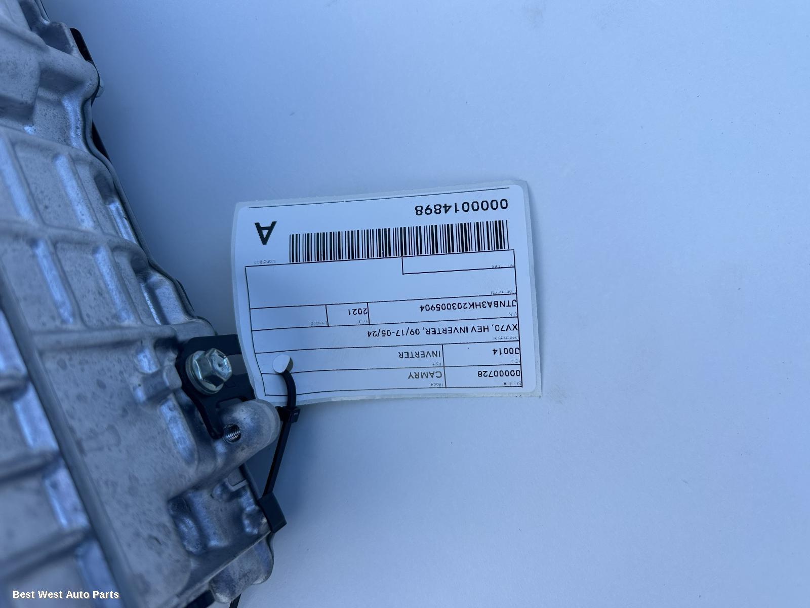 2021 TOYOTA CAMRY Inverter