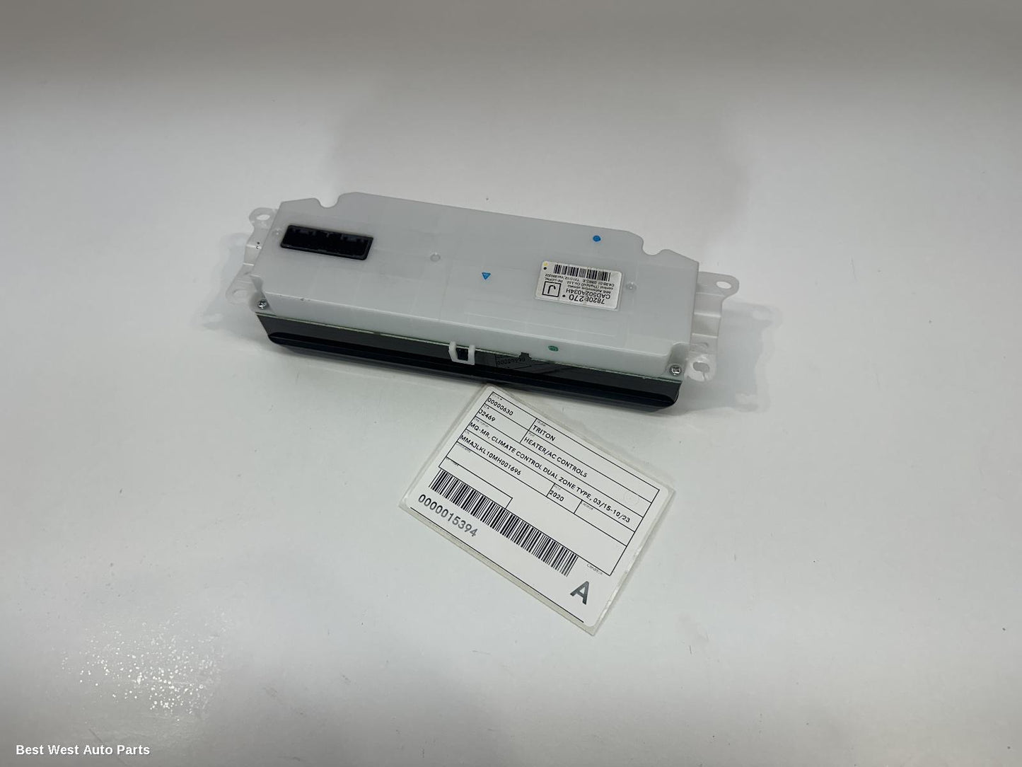 2020 MITSUBISHI TRITON Heater/Ac Controls