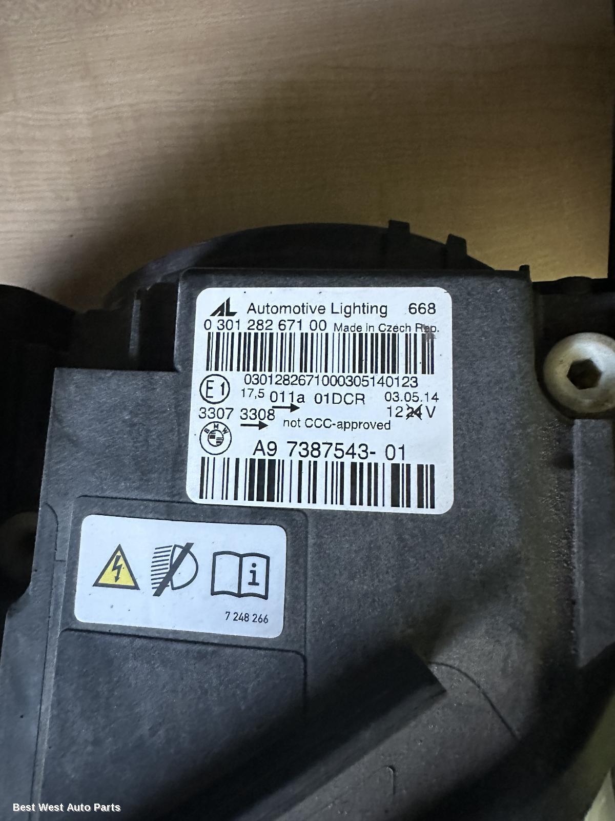 2014 BMW 4 SERIES Left Headlamp
