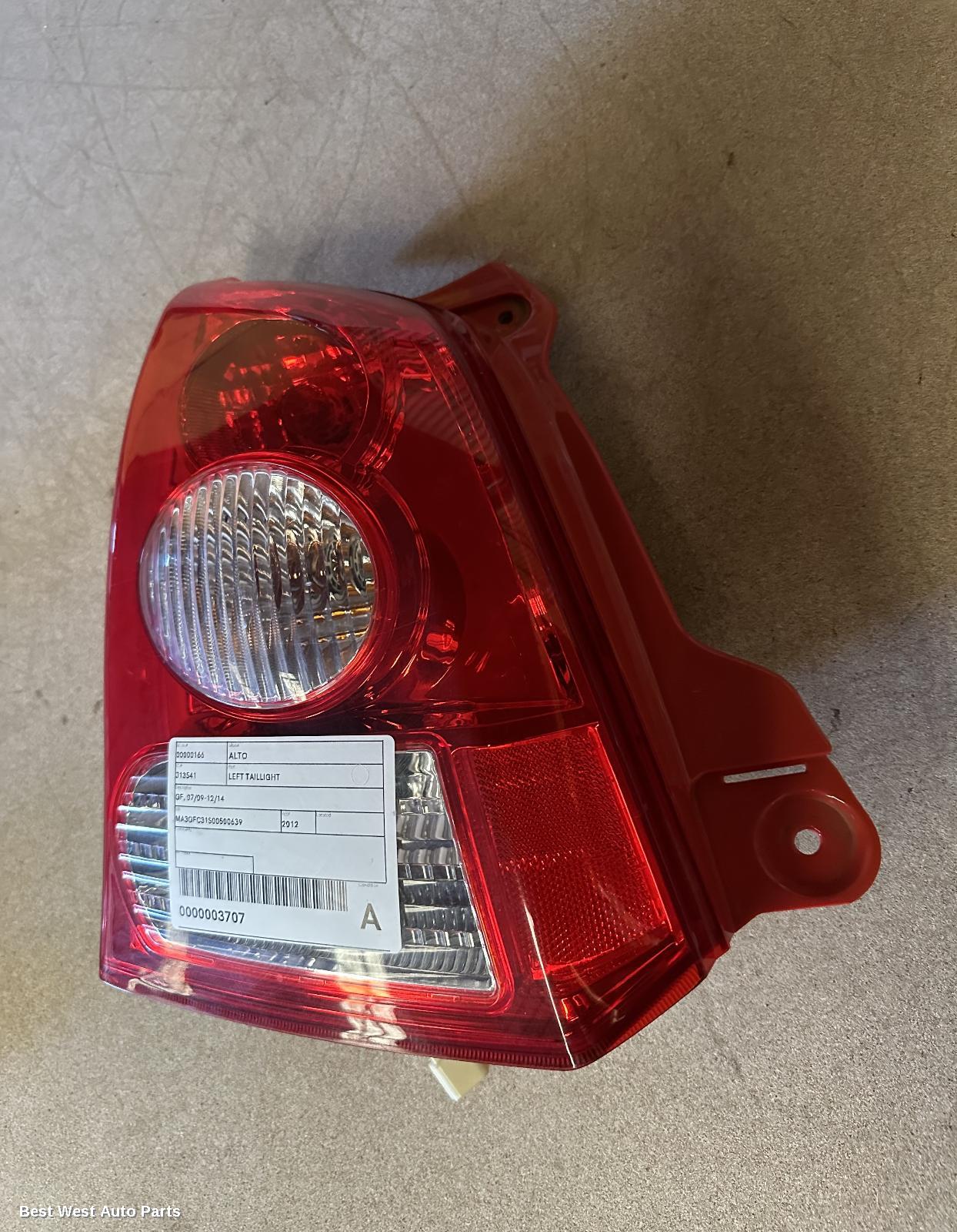 2012 SUZUKI ALTO Left Taillight