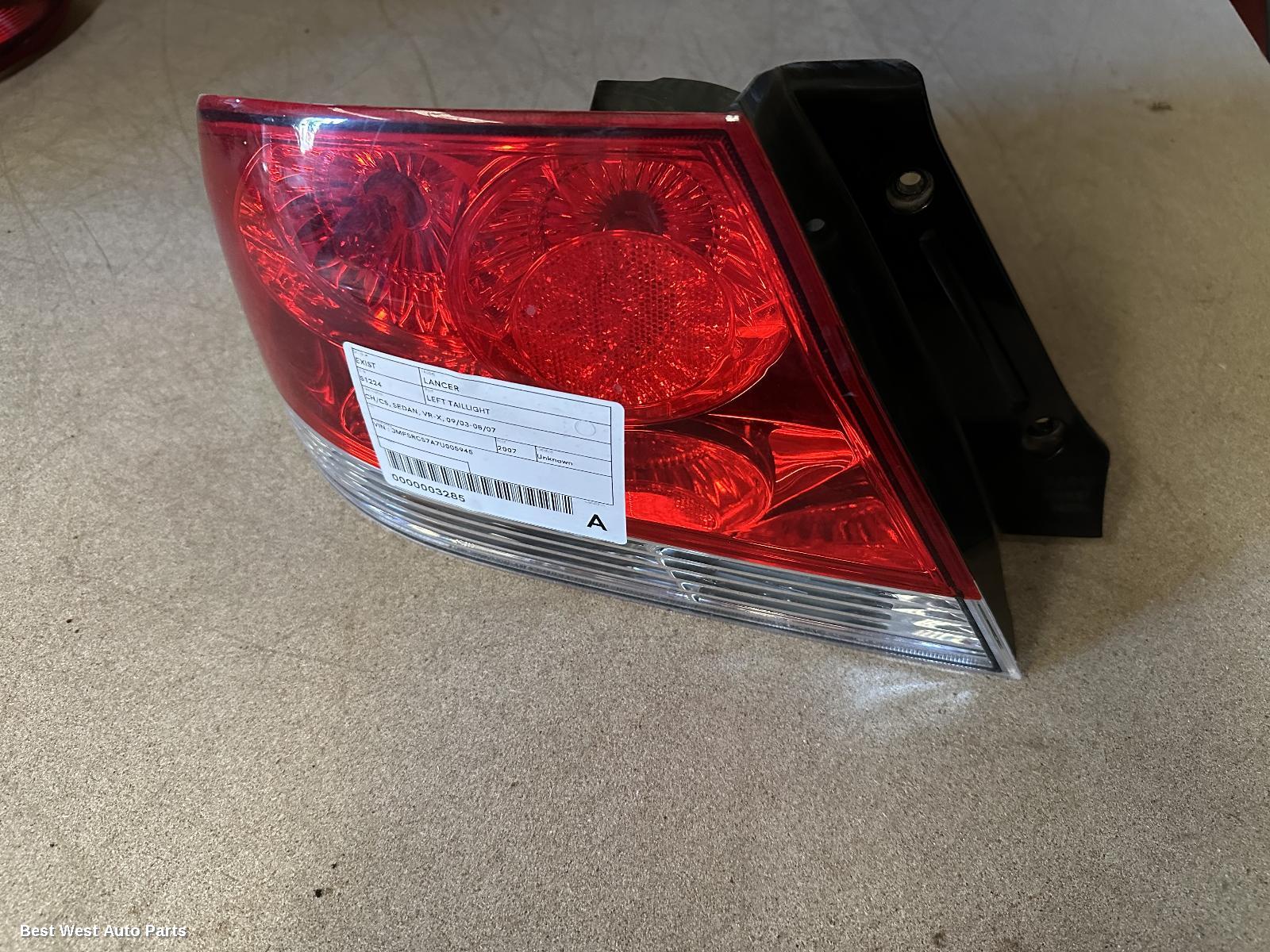 2007 MITSUBISHI LANCER Left Taillight