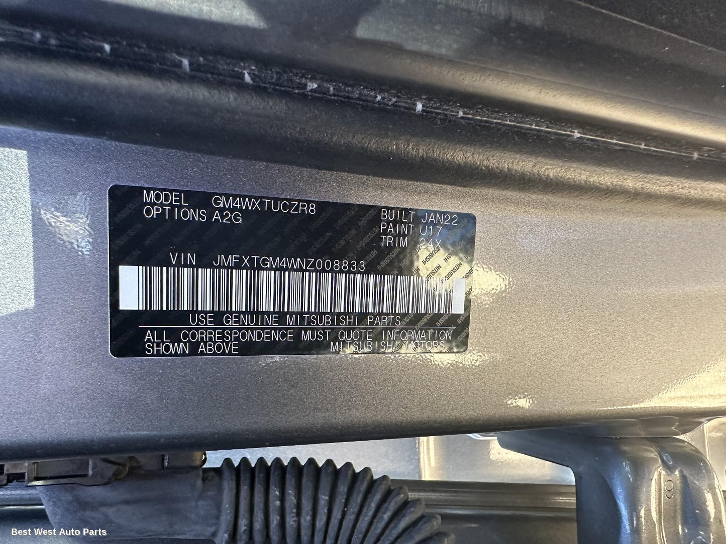 2022 MITSUBISHI OUTLANDER Sunvisor