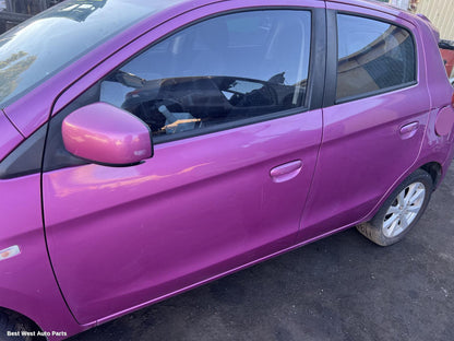 2013 MITSUBISHI MIRAGE Left Rear Door Window
