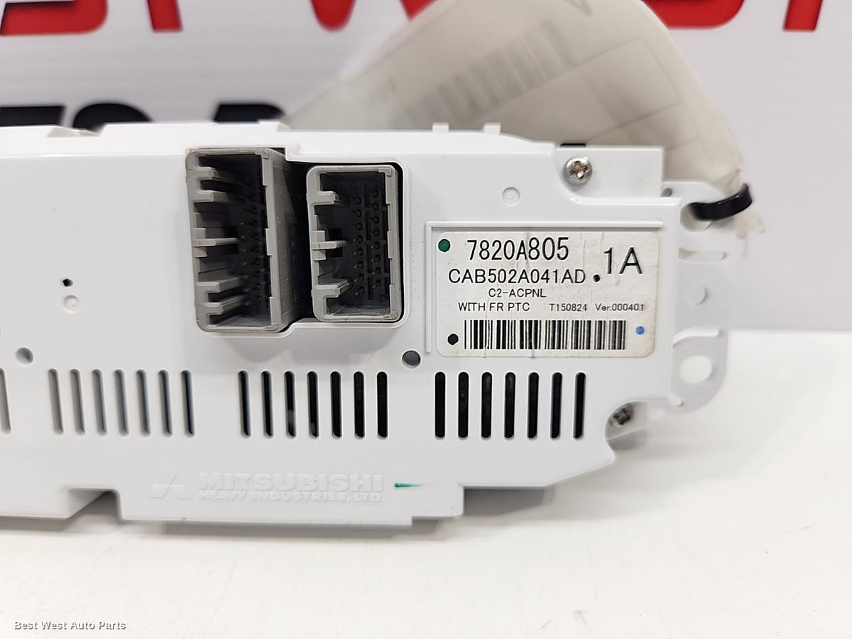 2016 MITSUBISHI LANCER Heater/Ac Controls