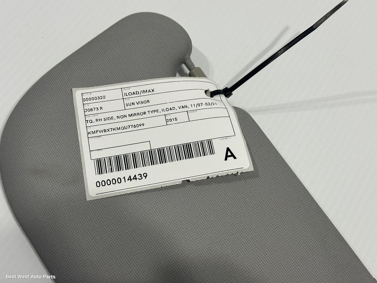 2015 HYUNDAI ILOAD/IMAX Sunvisor