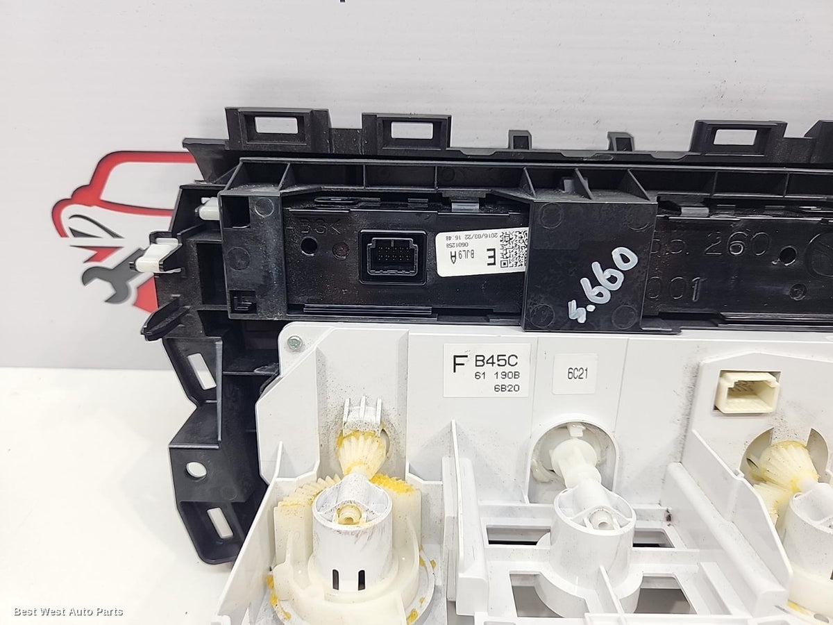 2016 MAZDA 3 Heater/Ac Controls