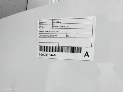 2024 NISSAN NAVARA RIGHT_REAR_DOOR_SLIDING