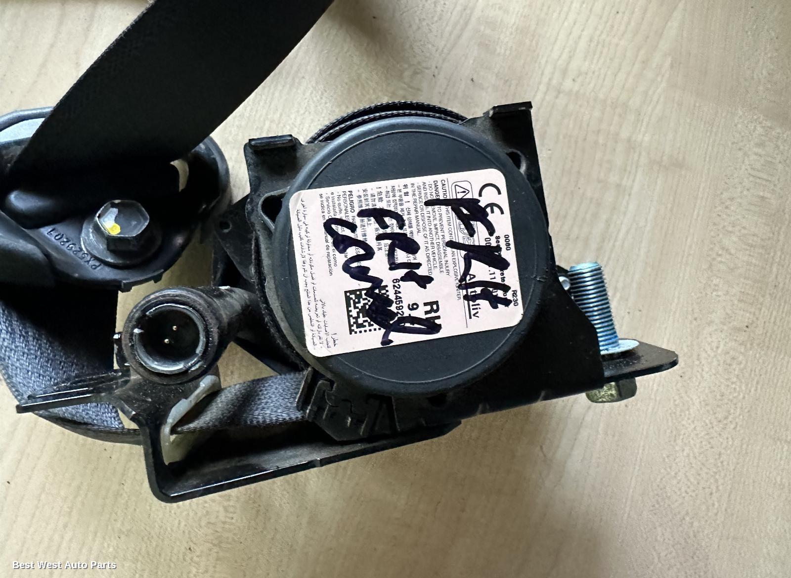 2016 HOLDEN COLORADO Seatbelt/Stalk