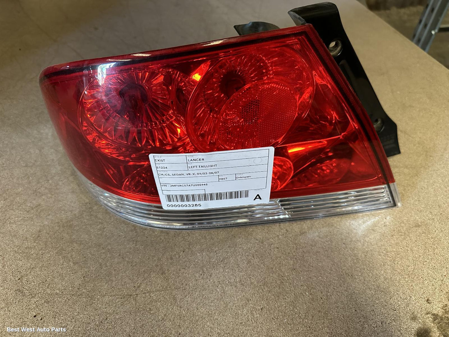 2007 MITSUBISHI LANCER Left Taillight