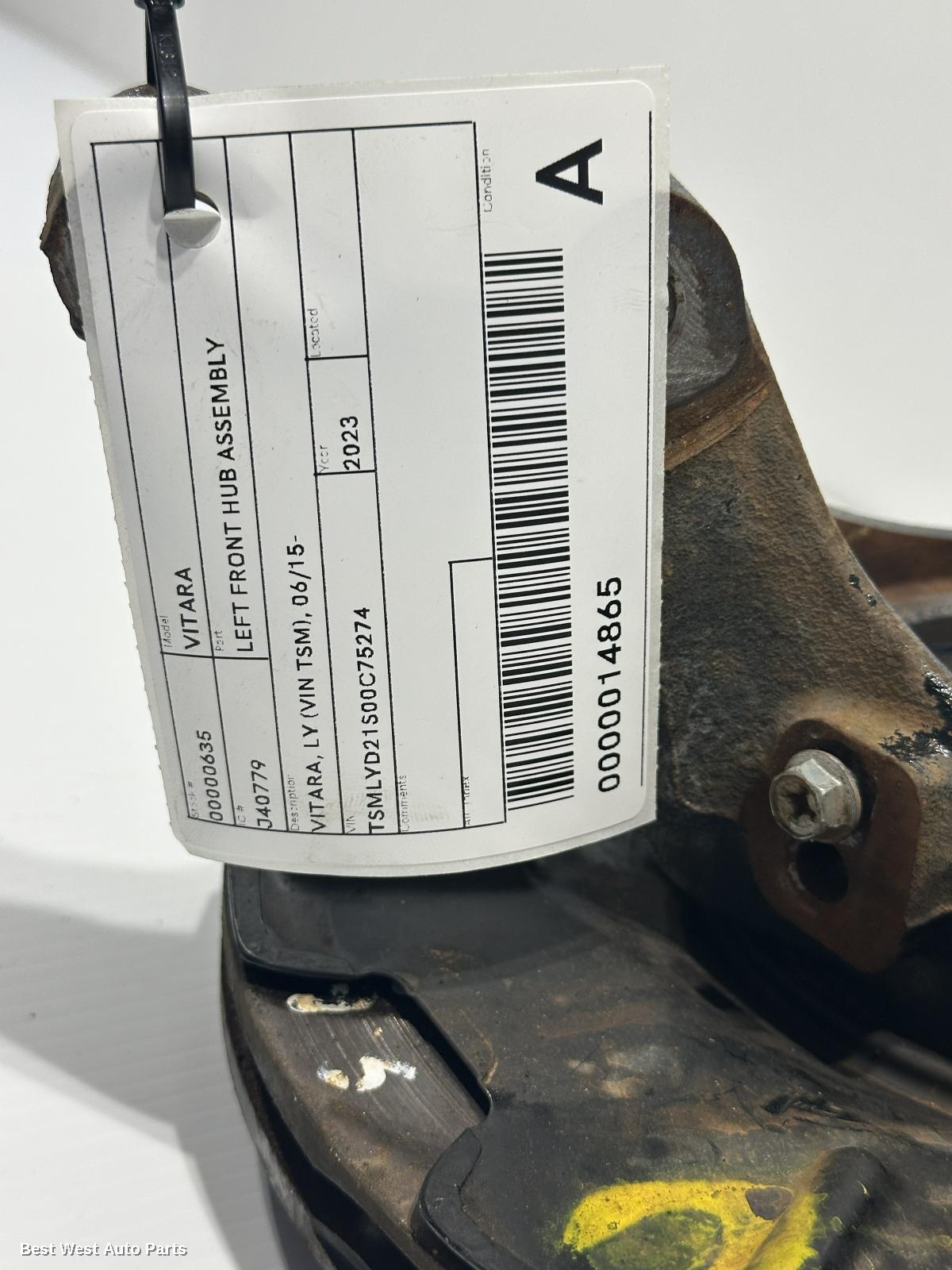 2023 SUZUKI VITARA Left Front Hub Assembly
