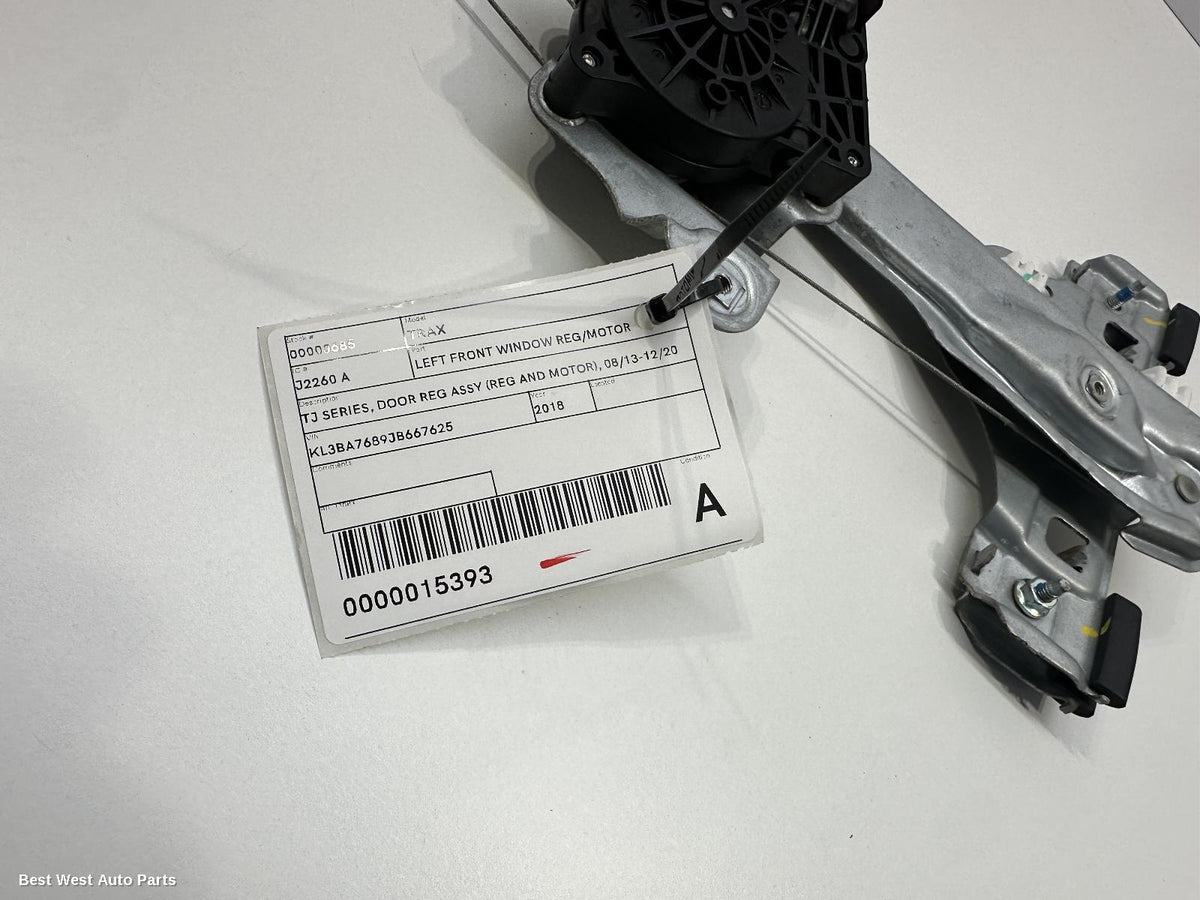 2018 HOLDEN TRAX Left Front Window Reg/Motor