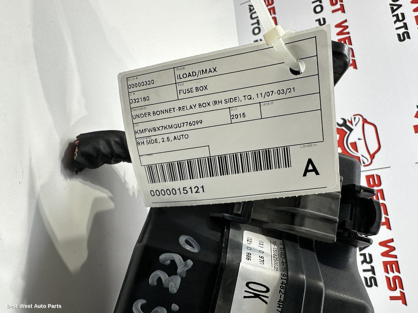2015 HYUNDAI ILOAD/IMAX Fuse Box