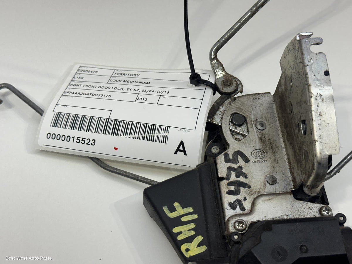 2013 FORD TERRITORY Door/Boot/Gate Lock