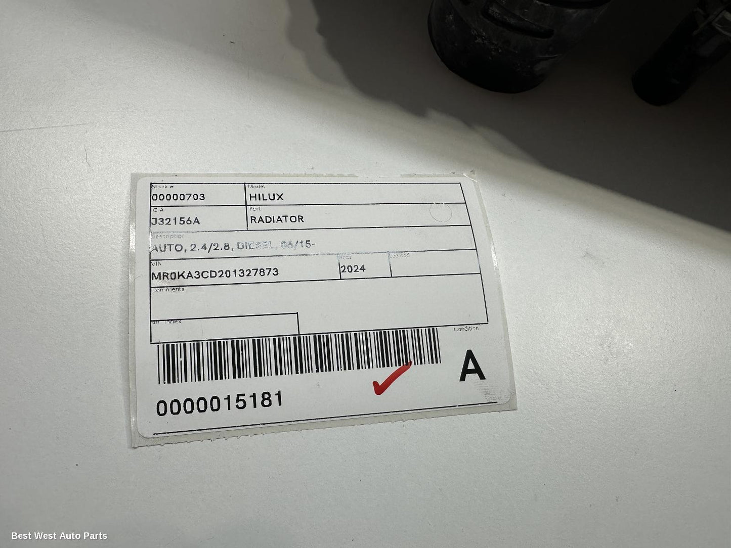 2024 TOYOTA HILUX Radiator