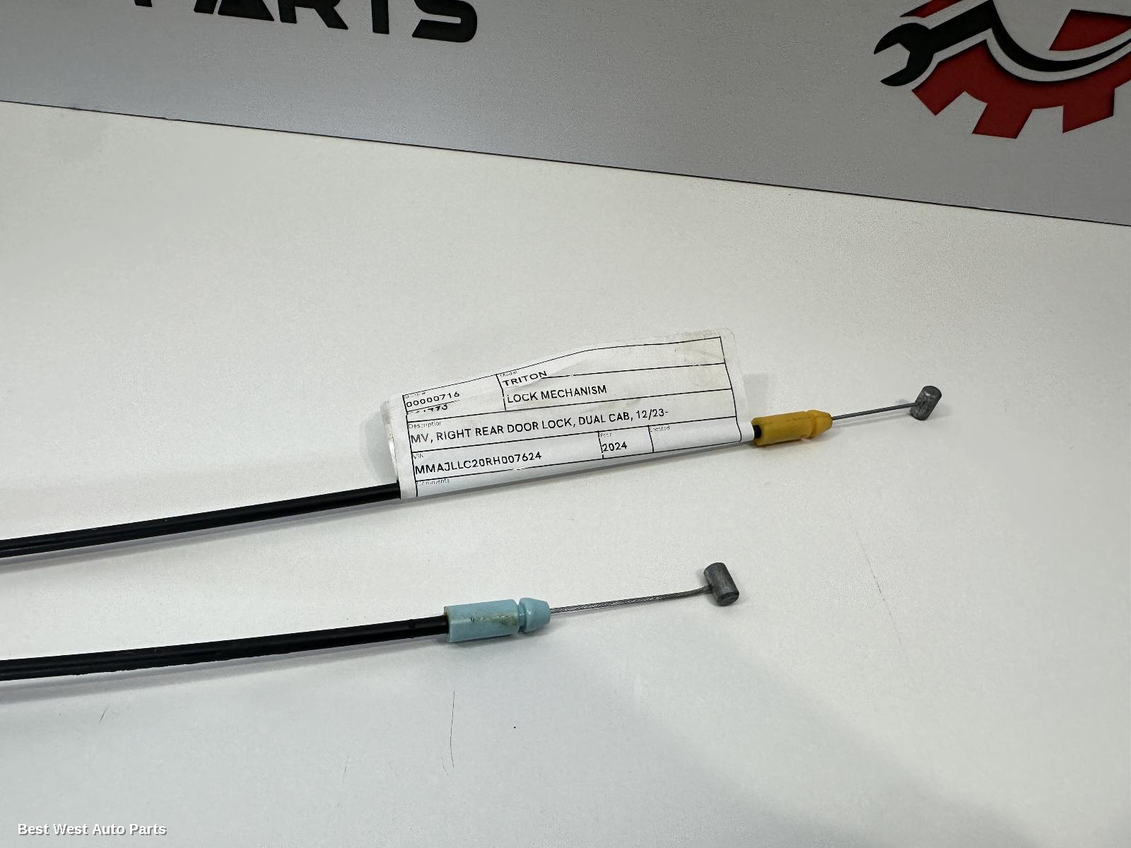 2024 MITSUBISHI TRITON Door/Boot/Gate Lock