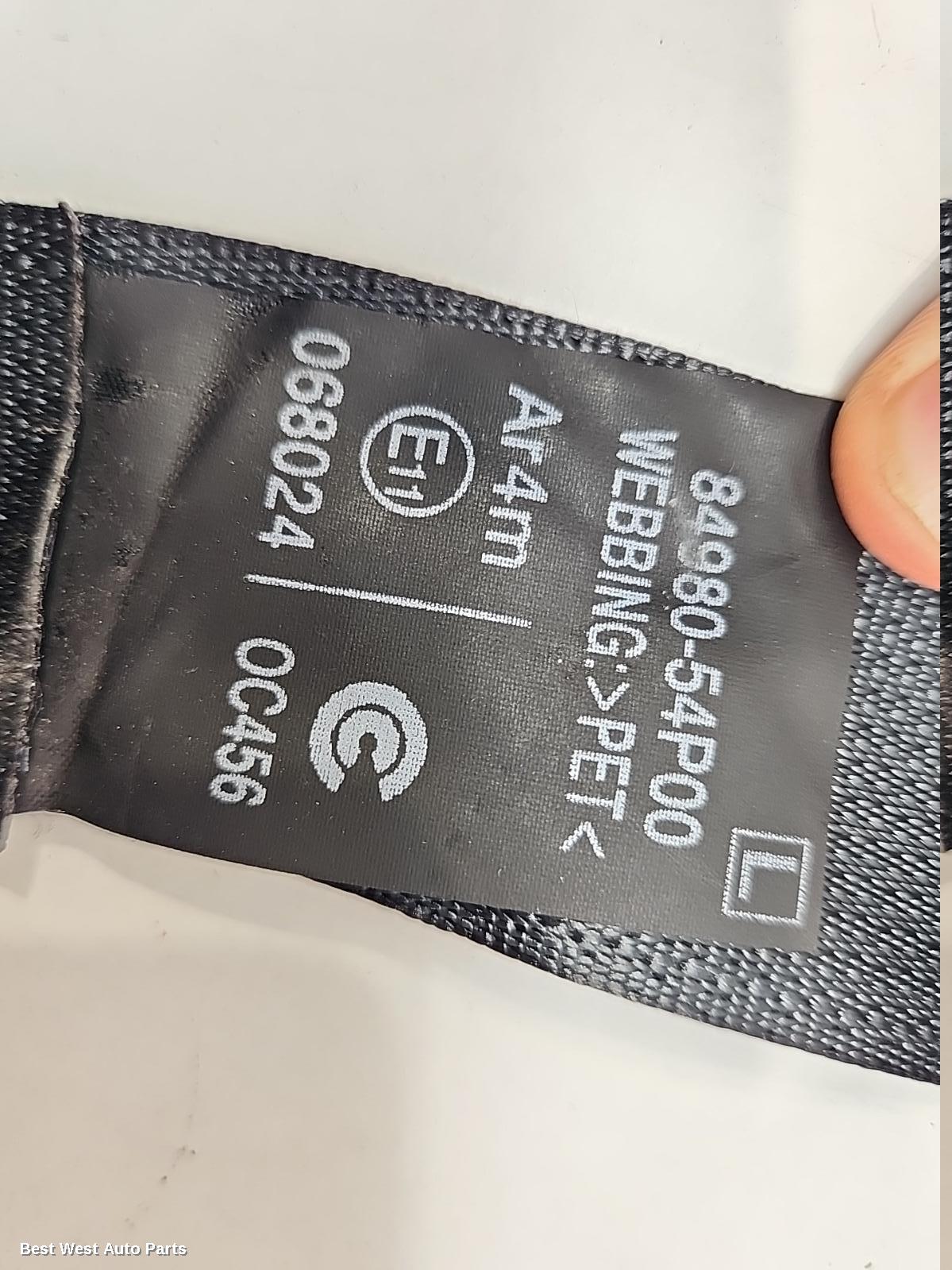 2016 SUZUKI VITARA Seatbelt/Stalk