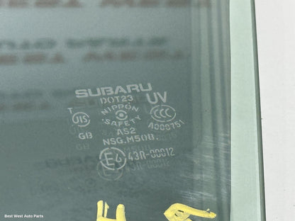 2023 SUBARU OUTBACK Right Rear Door Window