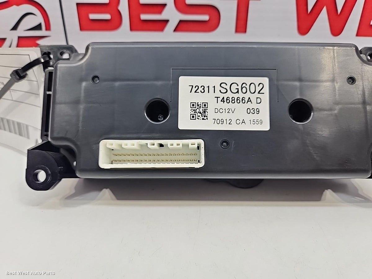 2017 SUBARU FORESTER Heater/Ac Controls