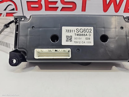 2017 SUBARU FORESTER Heater/Ac Controls