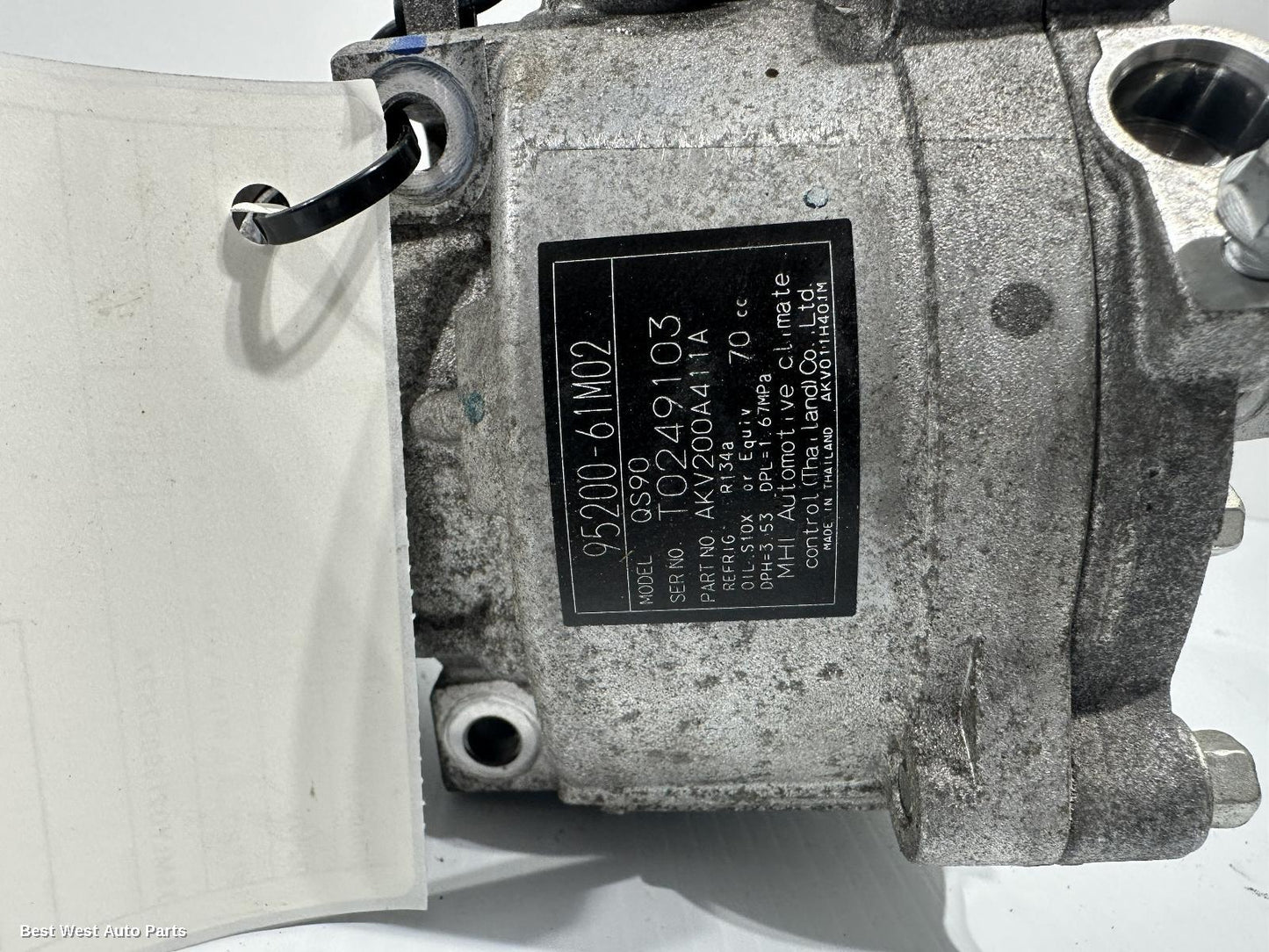 2023 SUZUKI VITARA A/C Compressor