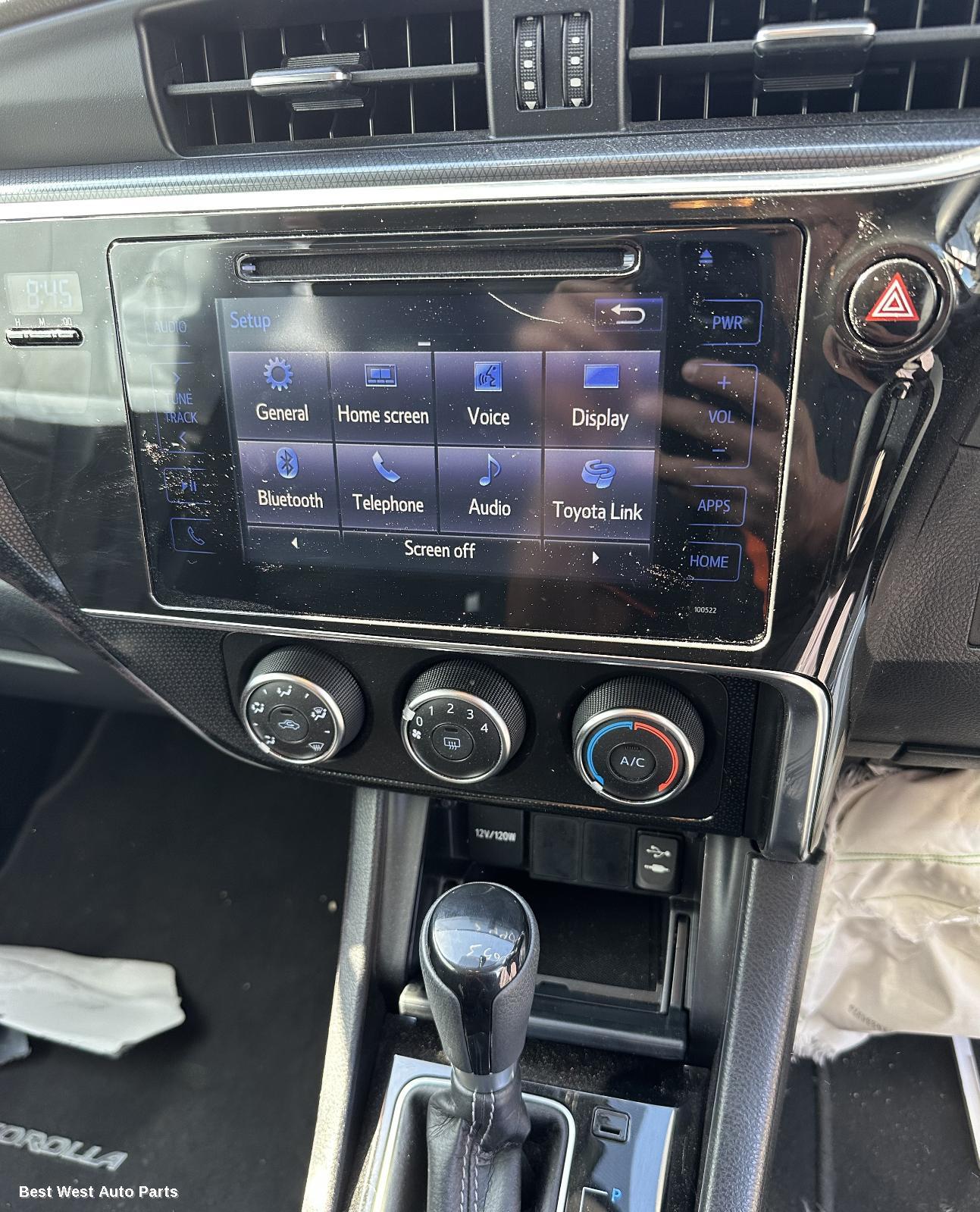2016 TOYOTA COROLLA Radio/Cd/Dvd/Sat/Tv