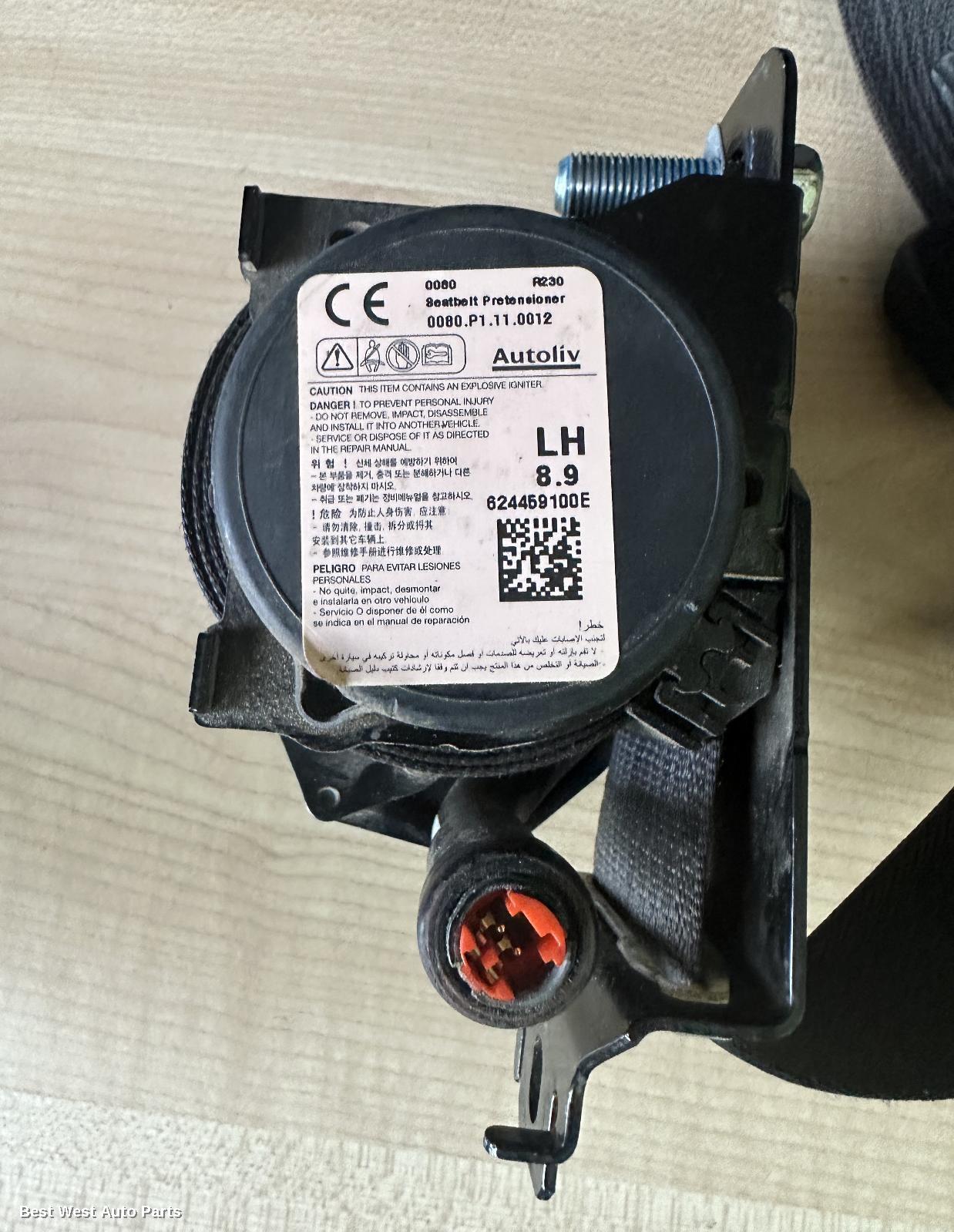 2016 HOLDEN COLORADO Seatbelt/Stalk