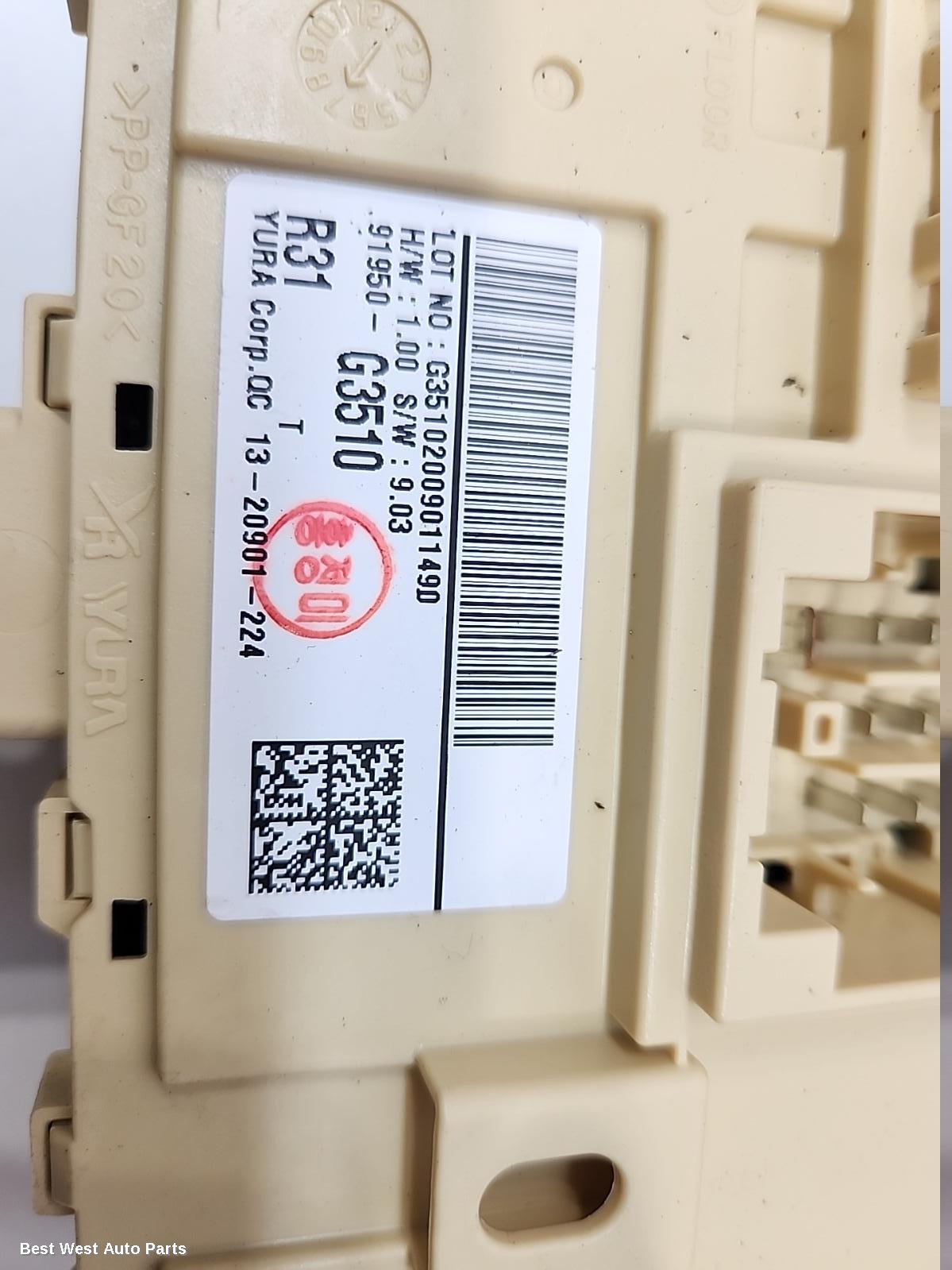 2020 HYUNDAI I30 Ecu