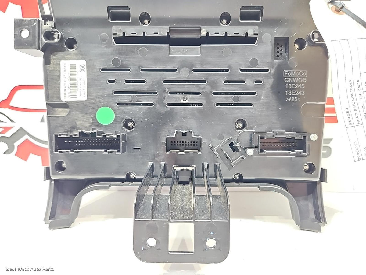 2018 FORD RANGER Heater/Ac Controls