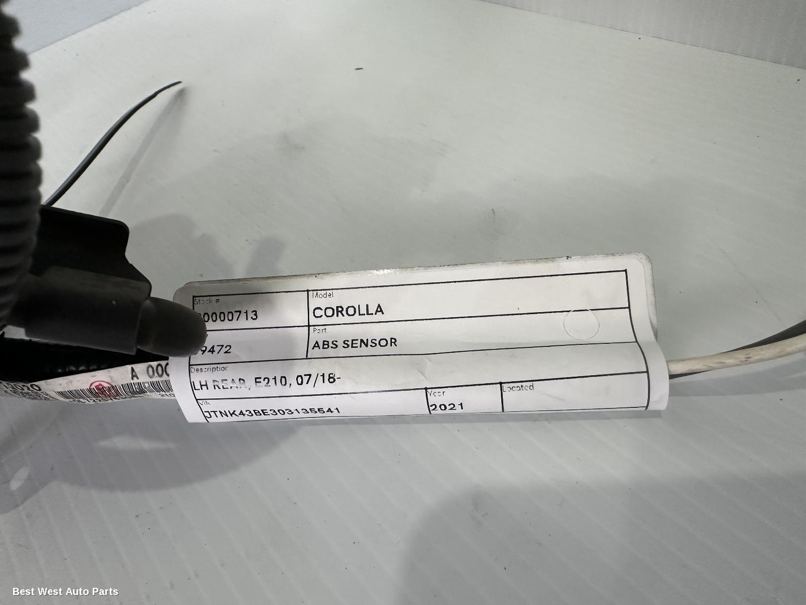 2021 TOYOTA COROLLA Abs Sensor