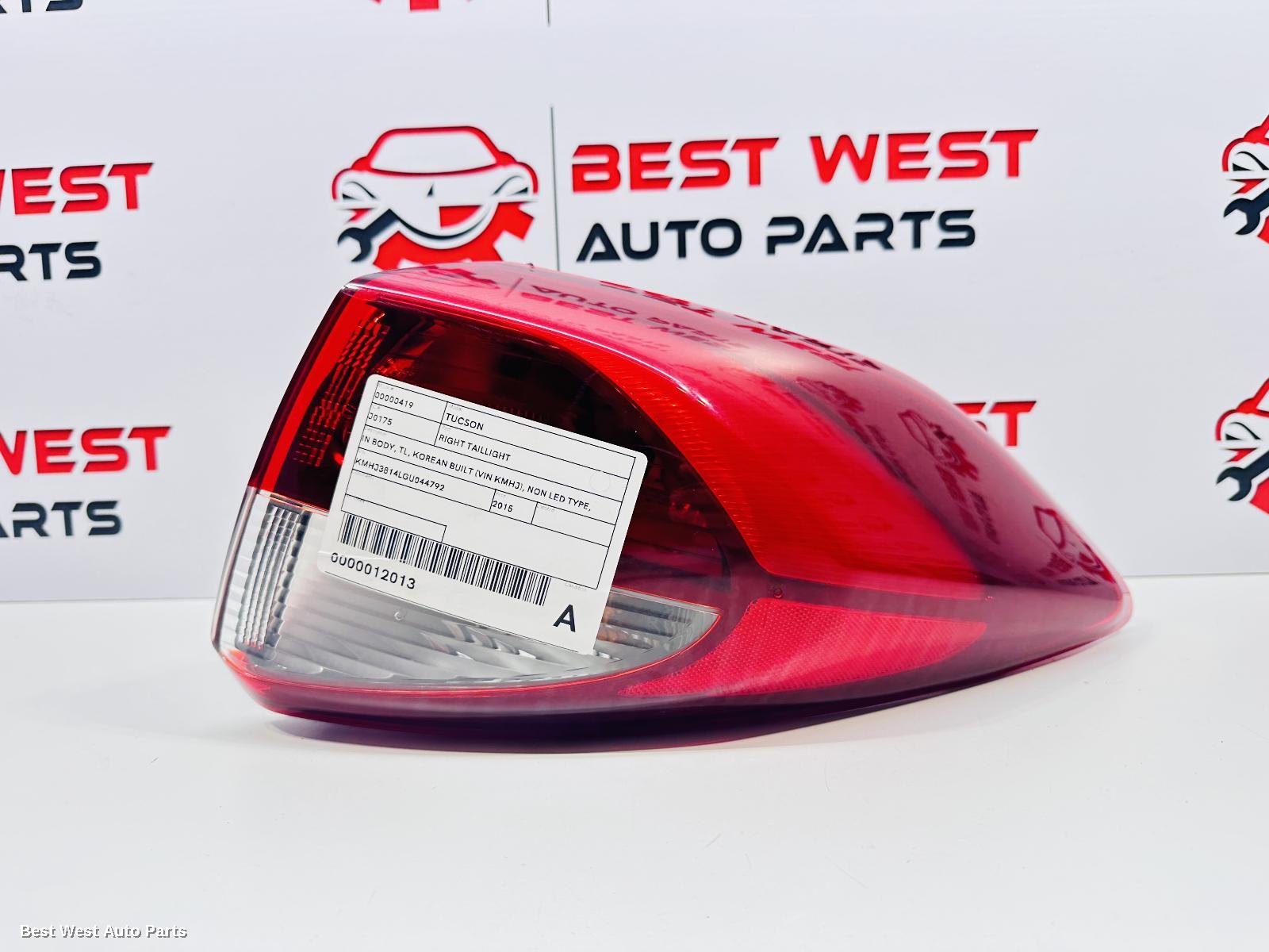 2015 HYUNDAI TUCSON Right Taillight