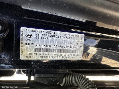 2019 HYUNDAI KONA Left Headlamp